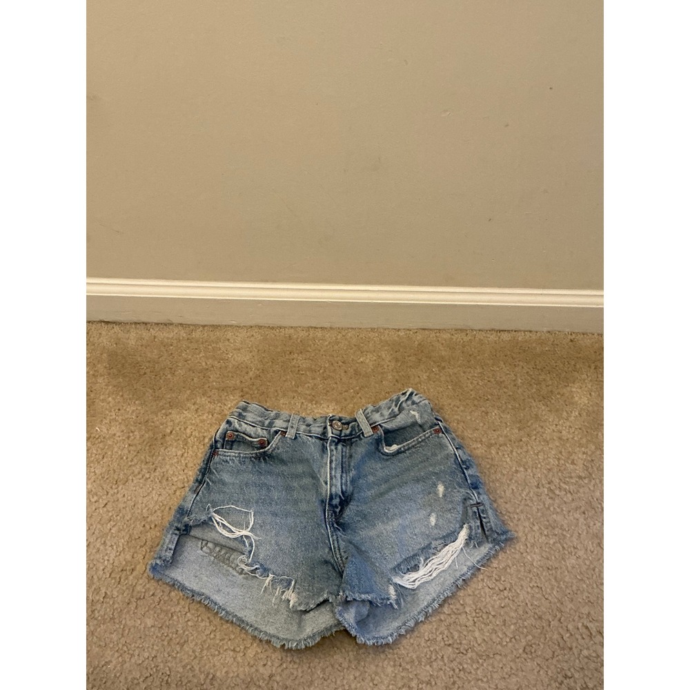 Zara girls distressed Jean shorts size 9y